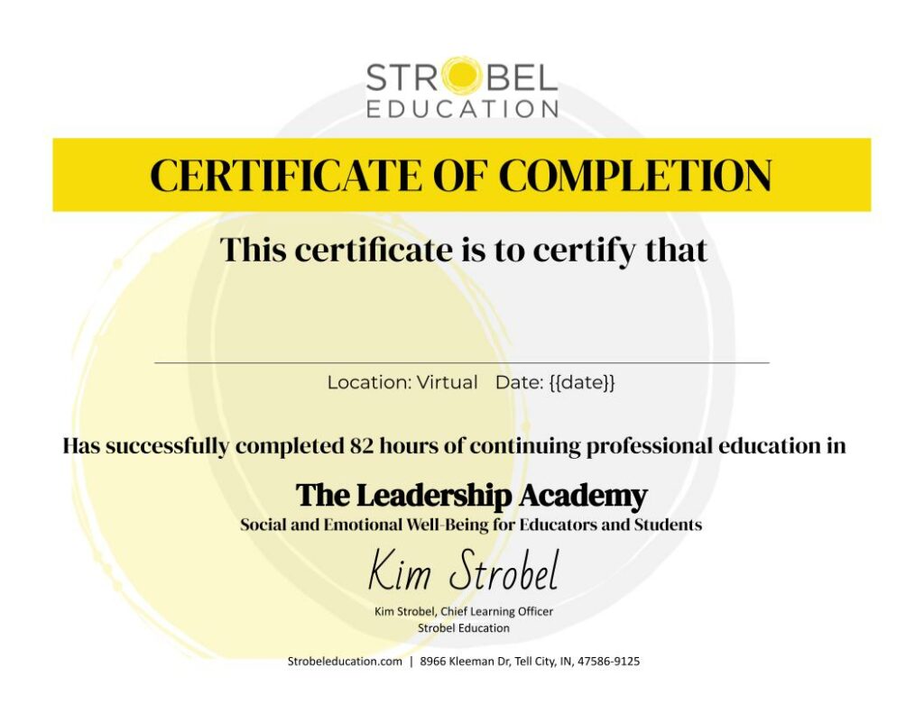 Leadership Academy Certificate