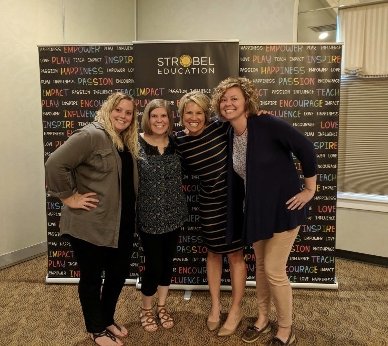 Kim Strobel Workshop photo with teachers