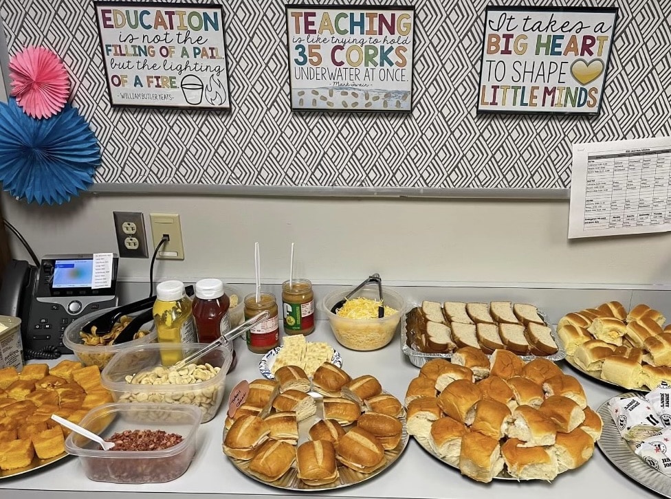 teacher appreciation lunch catered