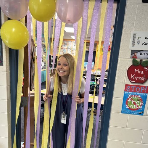teacher appreciation week decorated break room