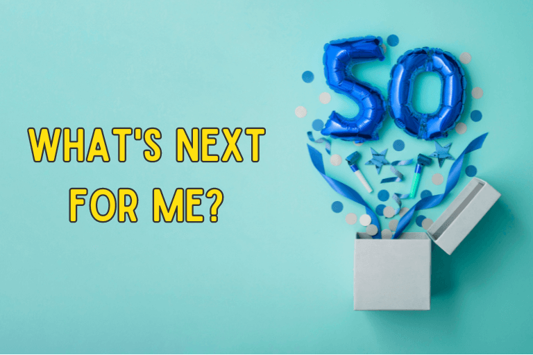 What's next for me text beside balloons.