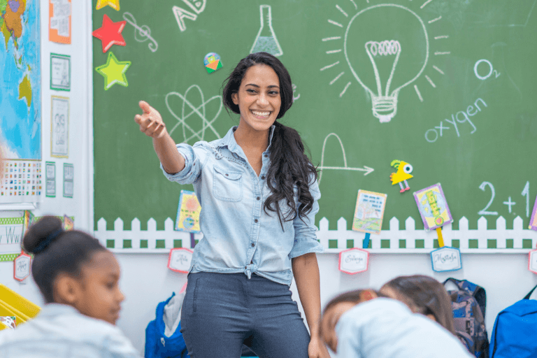 Teachers lit up while teaching.