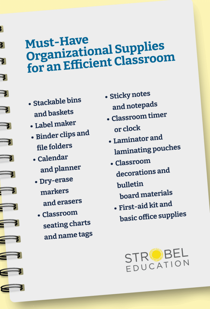Organizational Tools for a Smooth Classroom Experience