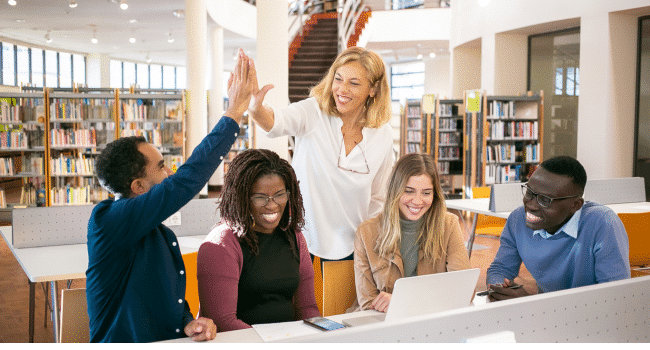 teachers on virtual seminar