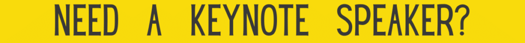 Need a keynote speaker banner