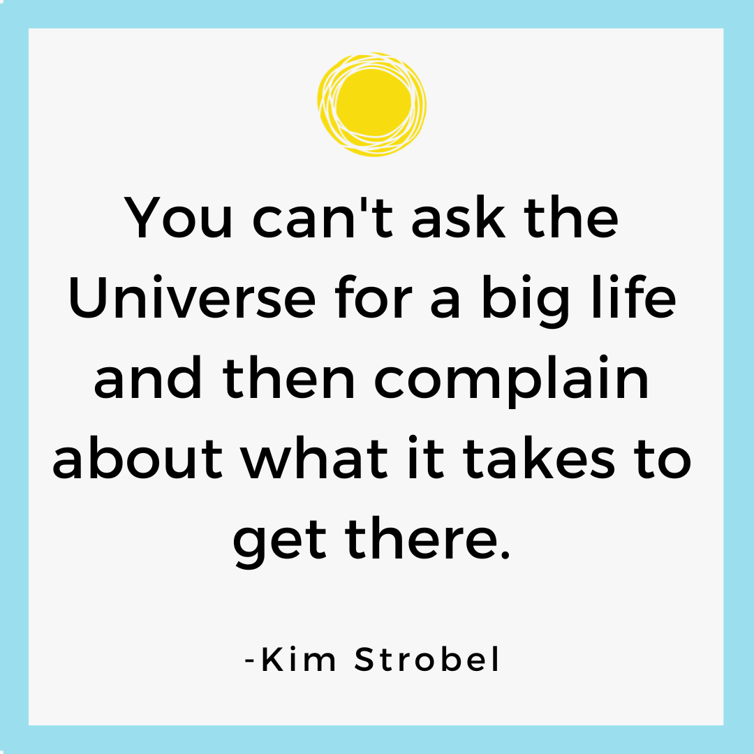 Quotation on aiming high.