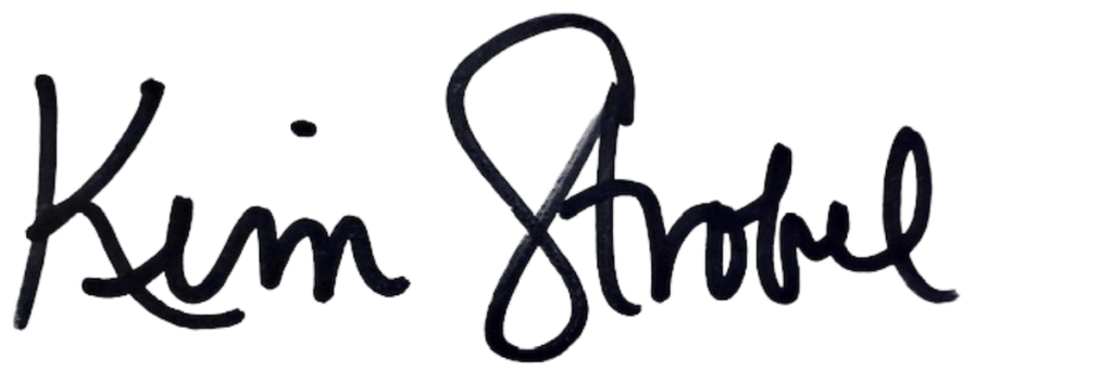 Kim Strobel cursive