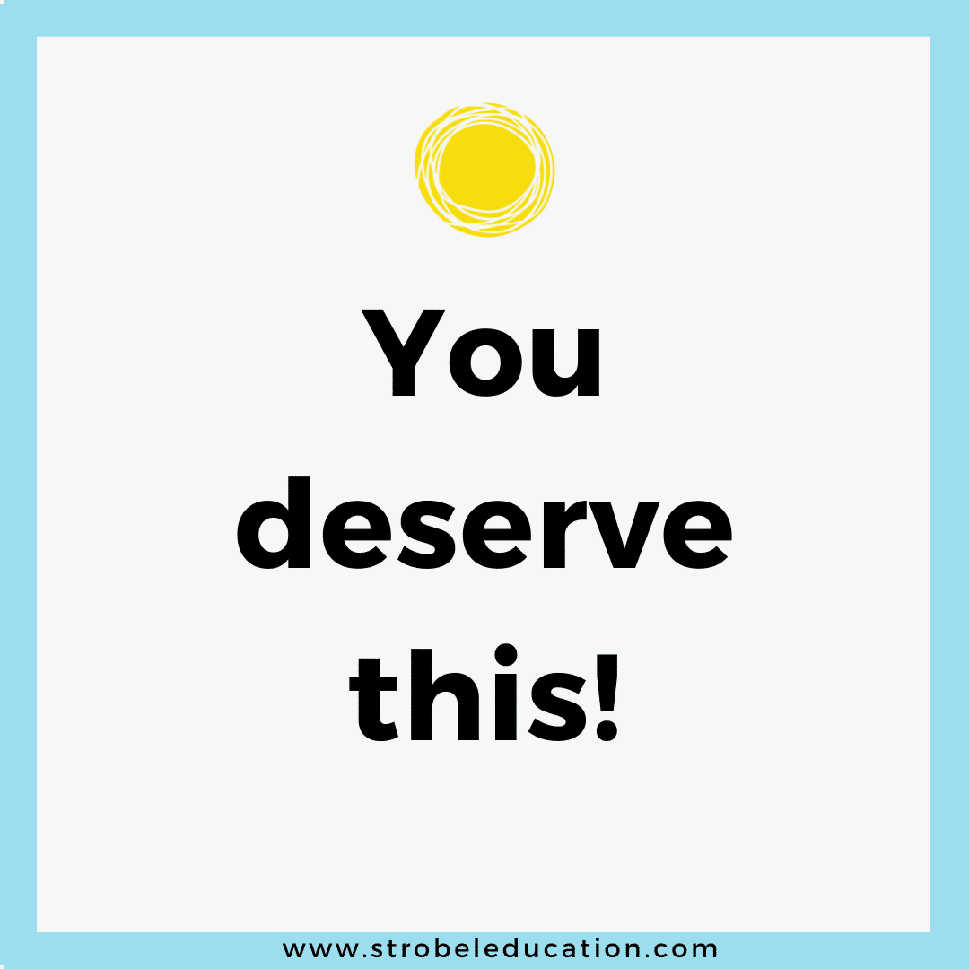 You deserve this note.